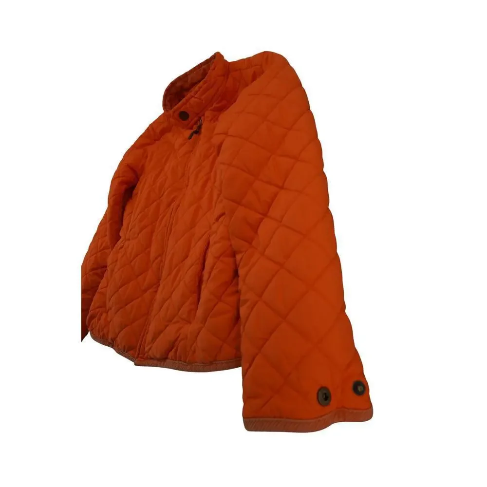 Ralph Lauren Kids Quilted Orange Jacket Size S (7) – Equestrian Riding Style